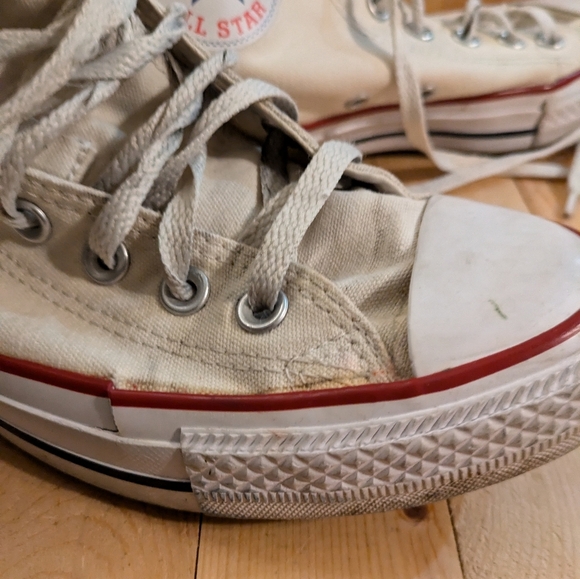 Converse Classic Cream High-Top Sneakers Men's 6.5 - Picture 5 of 9